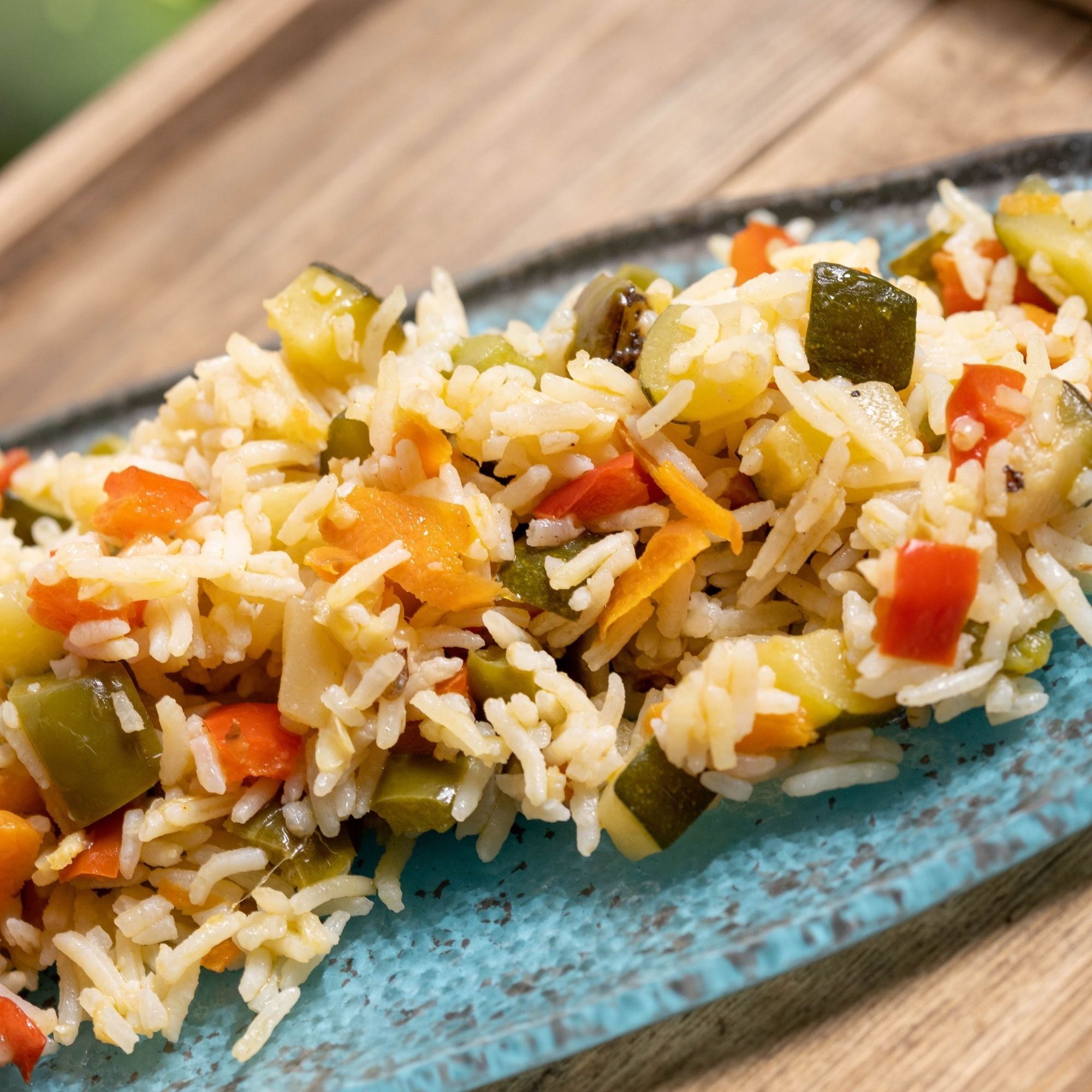 Arroz basmati con verduras