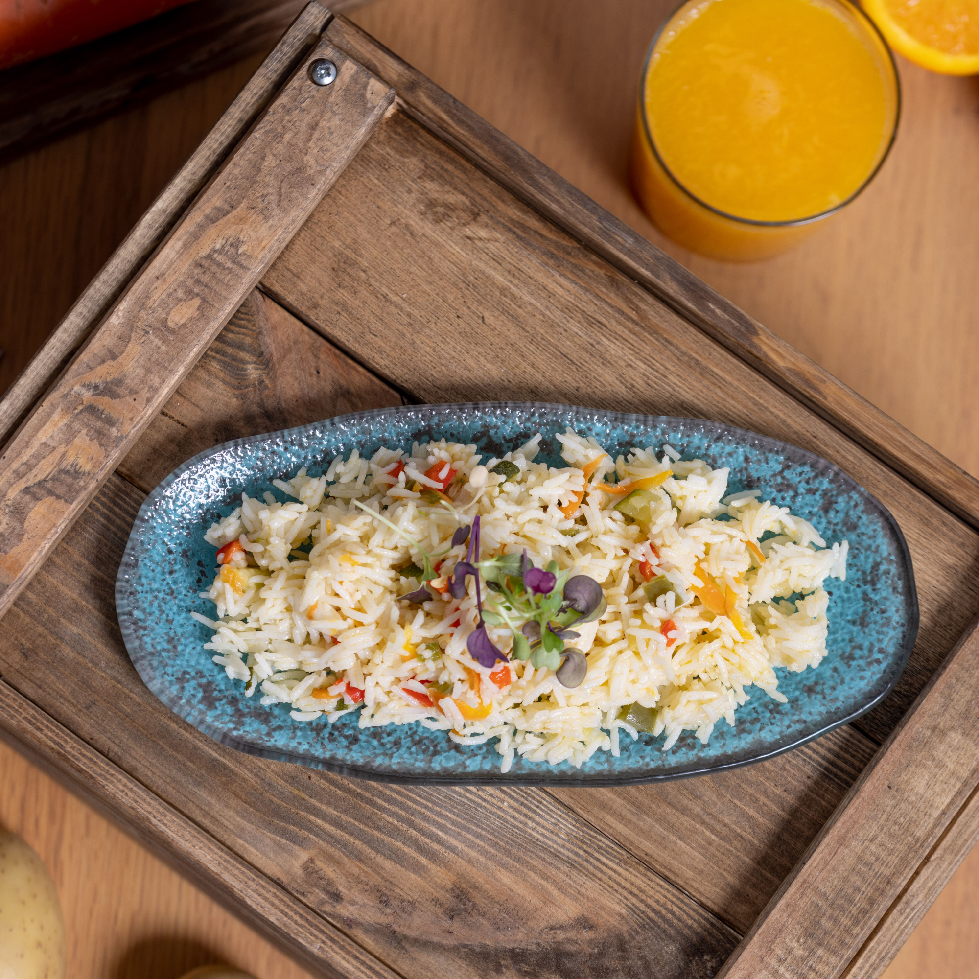 Arroz basmati con verduras
