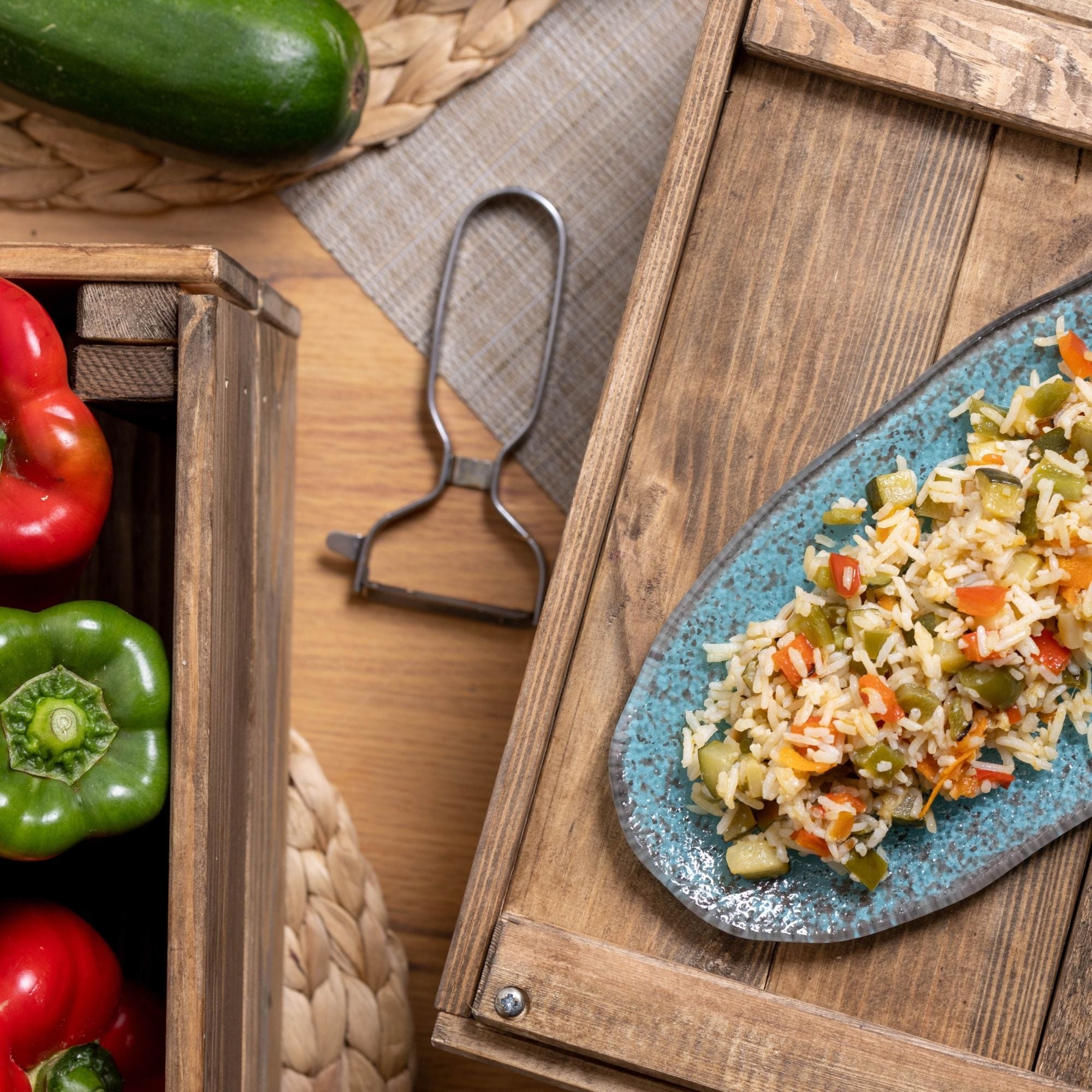 Arroz basmati con verduras