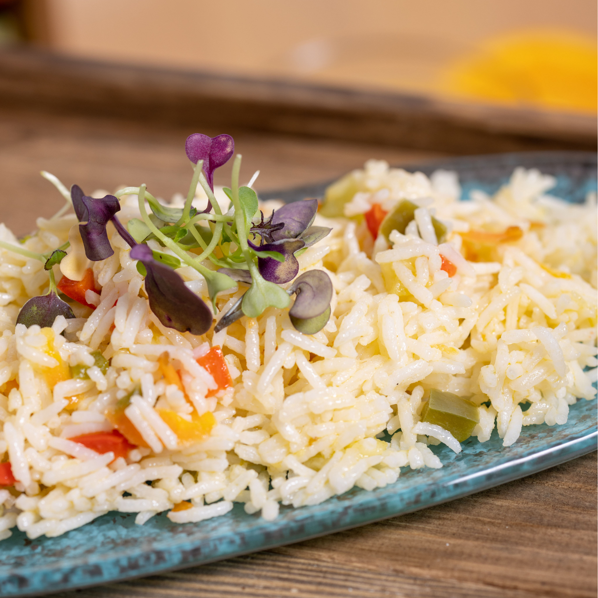Arroz basmati con verduras
