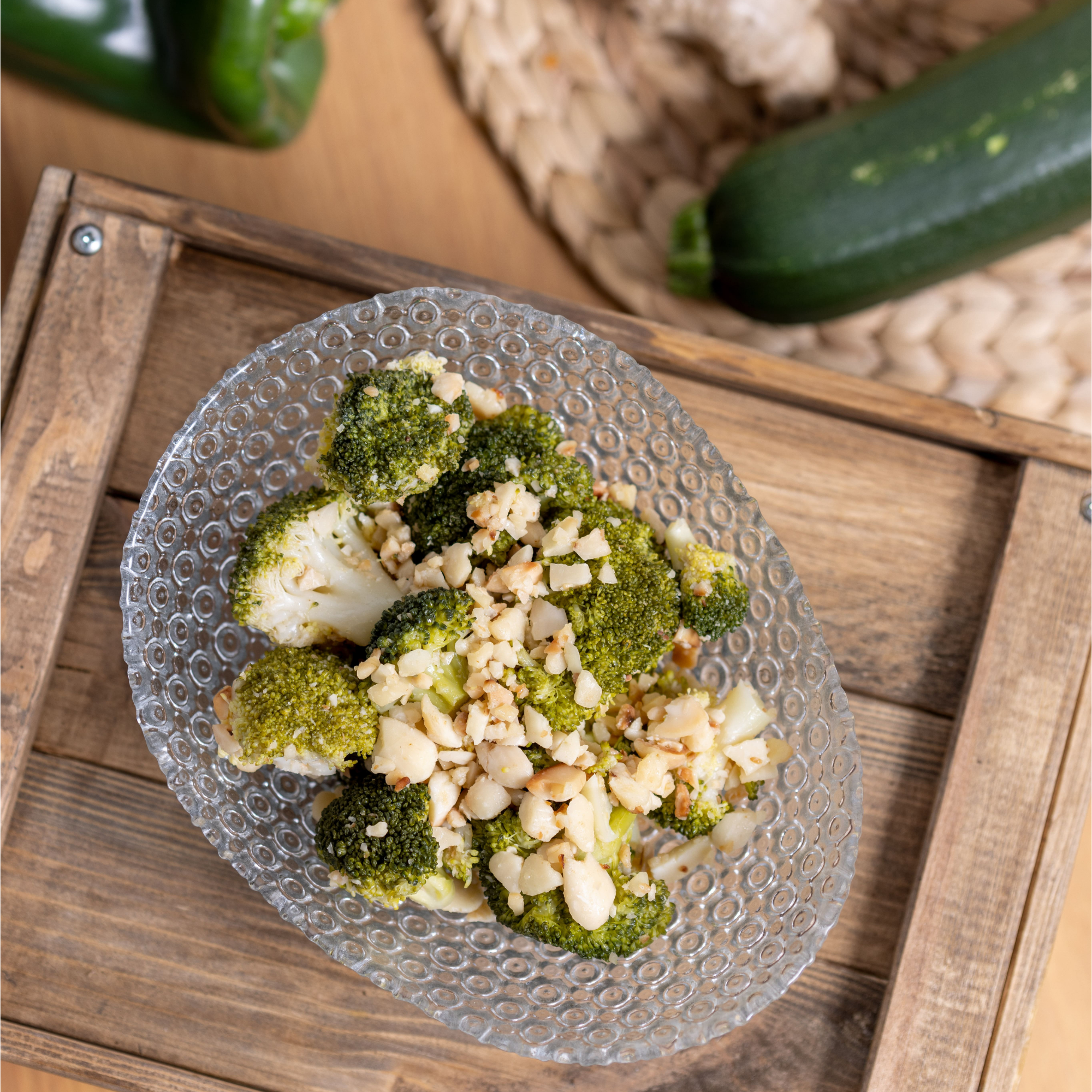 Brocoli salteado con almendras