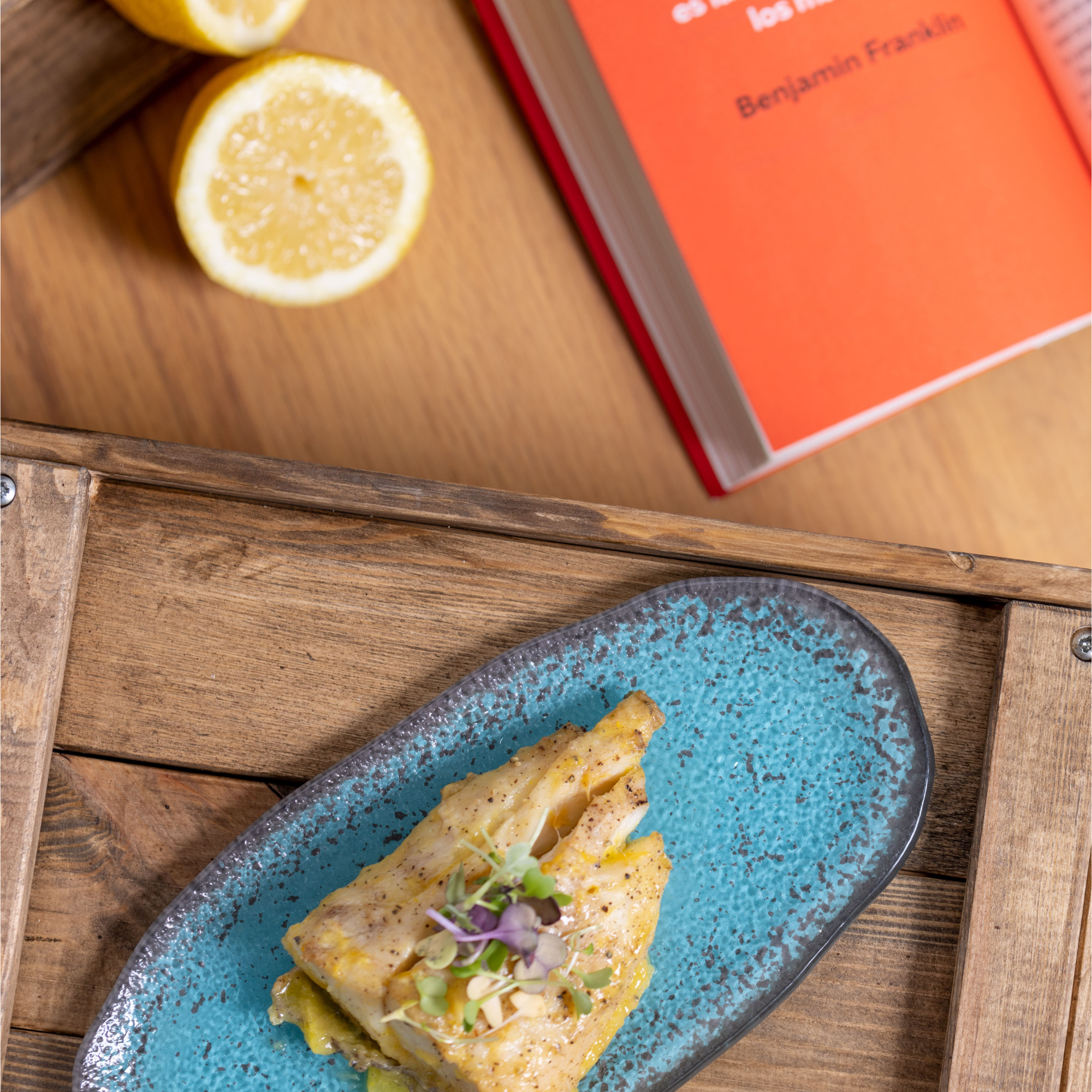 Corvina con salsa cítrica