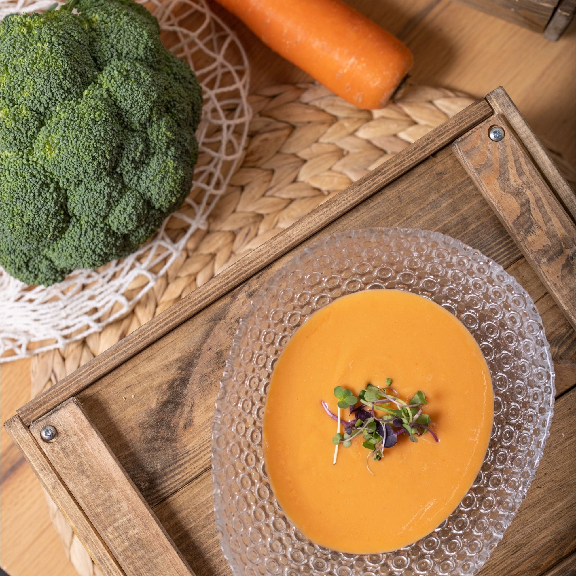 Crema de calabaza y naranja