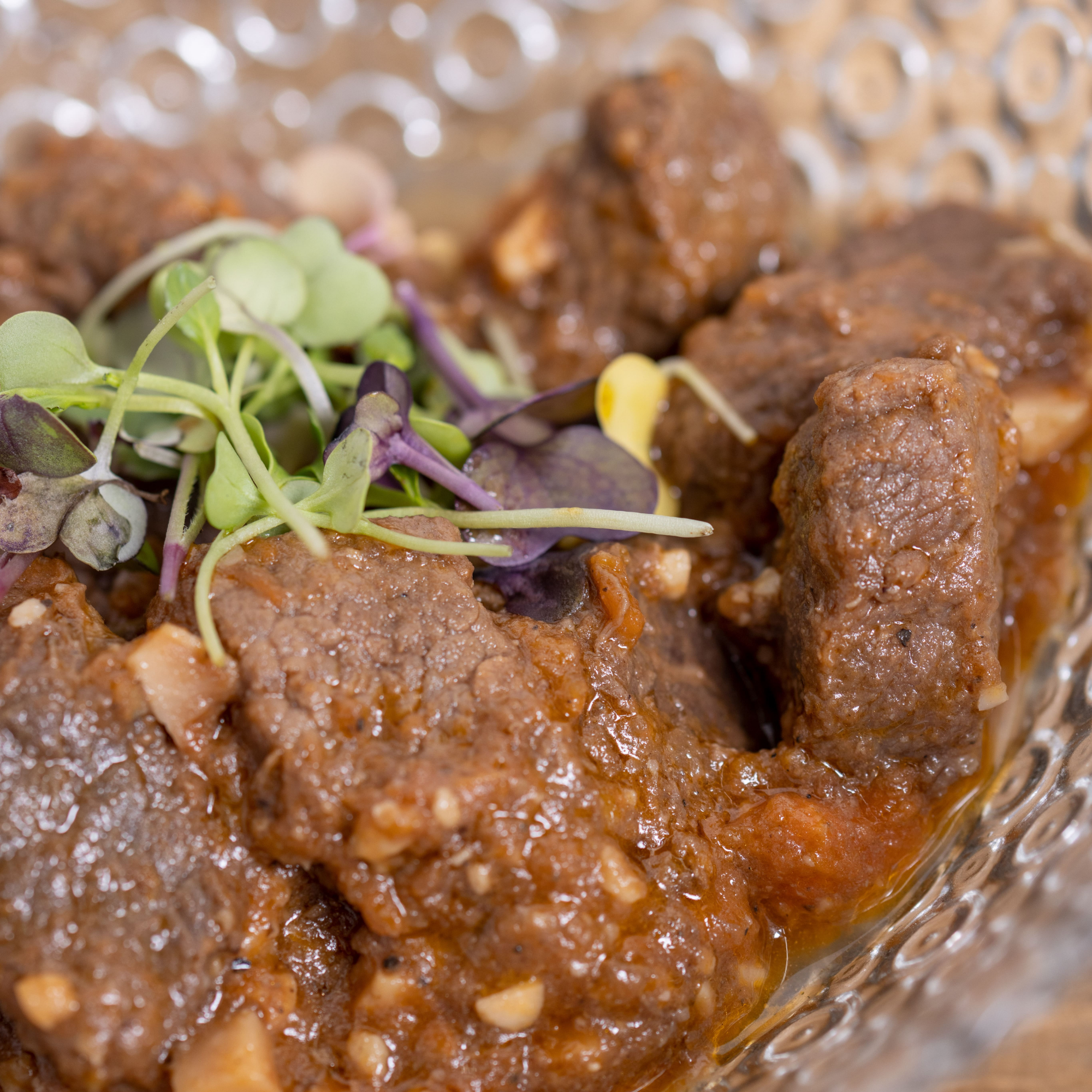 Ternera con salsa de almendras